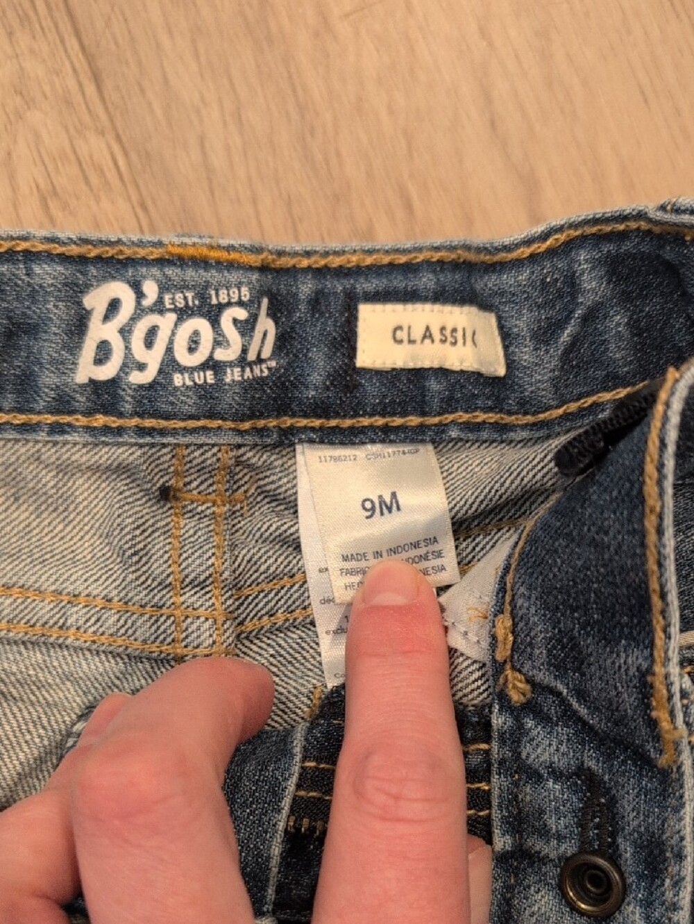 OshKosh B'gosh Kids Blue Denim Jeans - Picture 4 of 6
